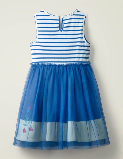 Mermaid Jersey Appliqué Dress - Sky Blue Mermaid Mermaid Jersey Appliqué Dress - Sky Blue Mermaid