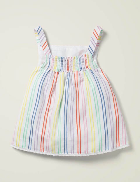 Rainbow Stripe Woven Top - Multi Stripe Rainbow Stripe Woven Top - Multi Stripe