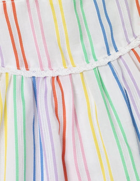 Rainbow Stripe Woven Top - Multi Stripe Rainbow Stripe Woven Top - Multi Stripe