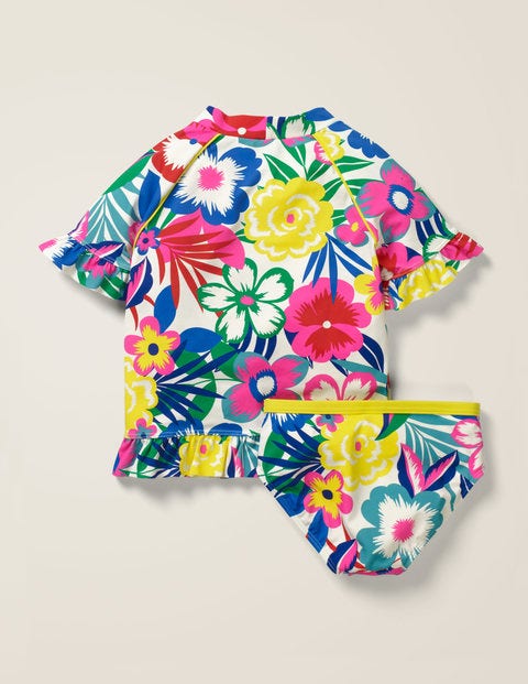 Frilly Rash Vest Set - Multi Tropical Bloom Frilly Rash Vest Set - Multi Tropical Bloom