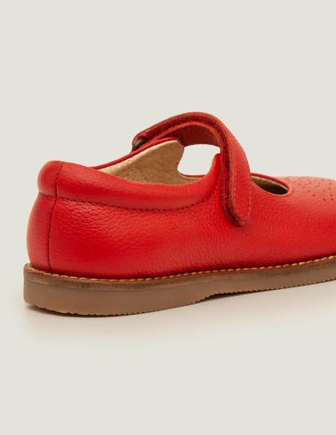 Spangenschuhe aus Leder - Cherrytomatenrot Spangenschuhe aus Leder - Cherrytomatenrot