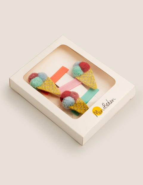 3 Pack Hair Clips - Multi Ice Creams 3 Pack Hair Clips - Multi Ice Creams
