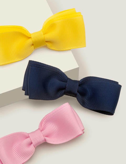 Haarclips Im 3Er-Pack - Bunte Schleifen Haarclips Im 3Er-Pack - Bunte Schleifen