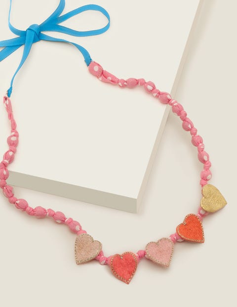 Stoffkette - Bunt, Herzen Stoffkette - Bunt, Herzen