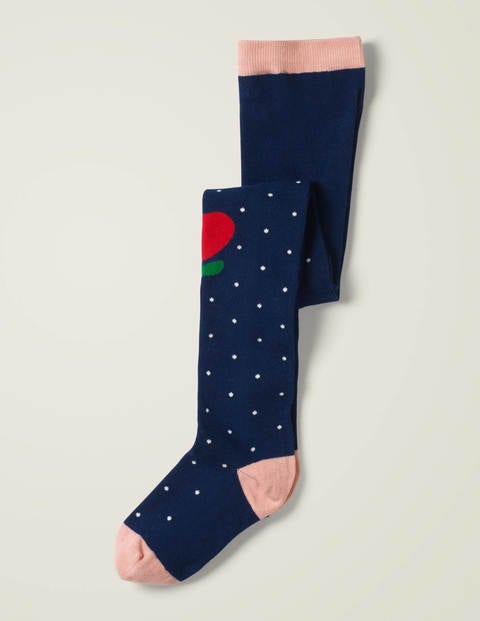 Patterned Tights - College Navy Patterned Tights - College Navy