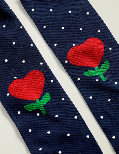 Patterned Tights - College Navy Patterned Tights - College Navy