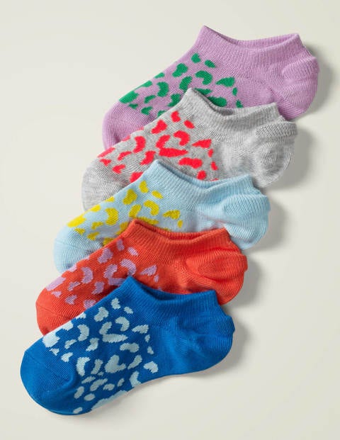 5 Pack Secret Socks - Multi Leopard 5 Pack Secret Socks - Multi Leopard