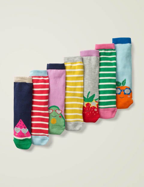 Box Mit Socken Im 7Er-Pack - Obstfreunde Box Mit Socken Im 7Er-Pack - Obstfreunde