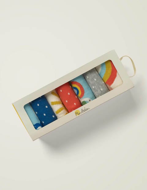 Box Mit Socken Im 7Er-Pack - Bunt, Szenen Box Mit Socken Im 7Er-Pack - Bunt, Szenen