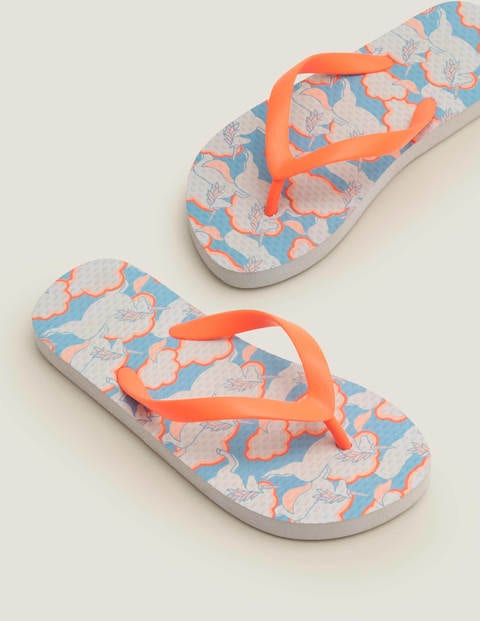 Printed Flip Flops - Cloudy Blue 