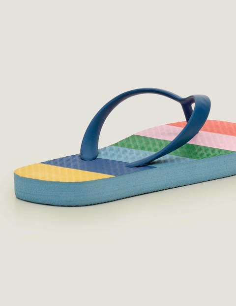 Printed Flip Flops - Multi Rainbow Printed Flip Flops - Multi Rainbow
