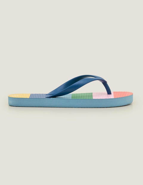 Printed Flip Flops - Multi Rainbow Printed Flip Flops - Multi Rainbow