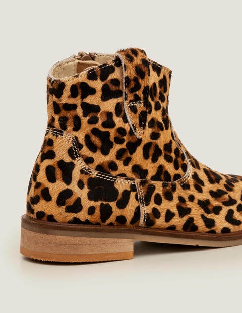 leopard western boots