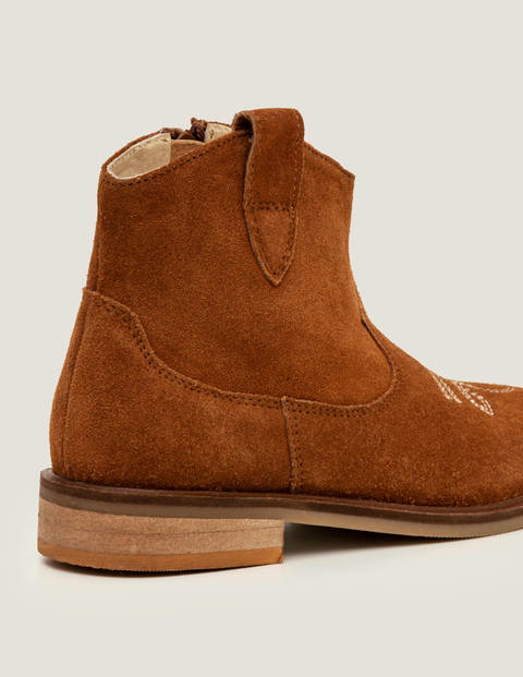 Bottines western en cuir - Fauve Bottines western en cuir - Fauve