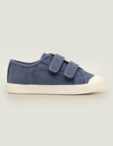 blue canvas shoes