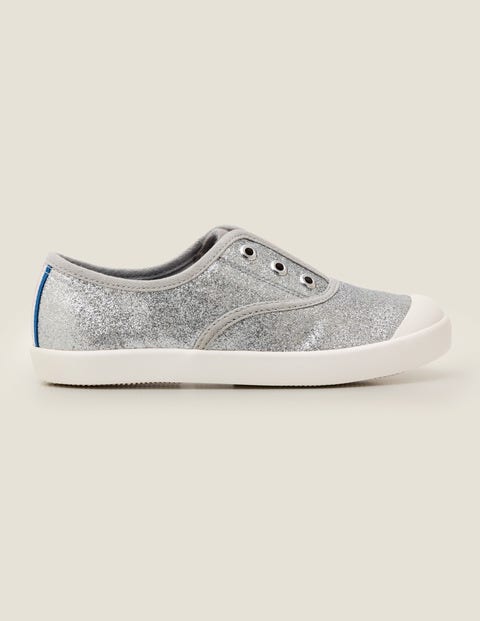 Chaussures sans lacets en toile - Pailleté argenté Chaussures sans lacets en toile - Pailleté argenté