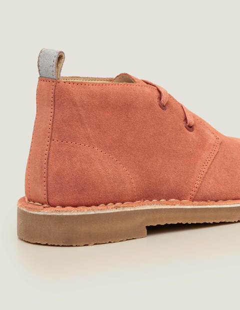 Lace Up Desert Boots - Vintage Pink Lace Up Desert Boots - Vintage Pink