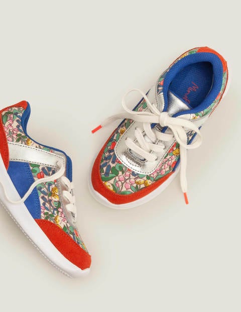 Turnschuhe Mit Blockfarben - Naturweiß, Frühlingsblumen Turnschuhe Mit Blockfarben - Naturweiß, Frühlingsblumen