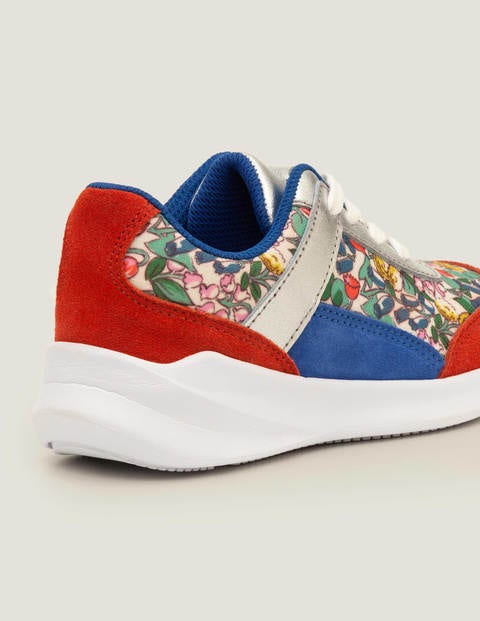 Turnschuhe Mit Blockfarben - Naturweiß, Frühlingsblumen Turnschuhe Mit Blockfarben - Naturweiß, Frühlingsblumen
