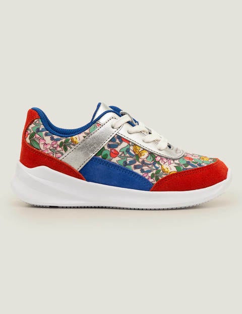 Turnschuhe Mit Blockfarben - Naturweiß, Frühlingsblumen Turnschuhe Mit Blockfarben - Naturweiß, Frühlingsblumen