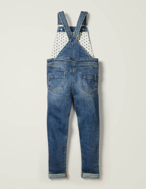 Skinny Fit Overalls - Mid Vintage Denim Skinny Fit Overalls - Mid Vintage Denim