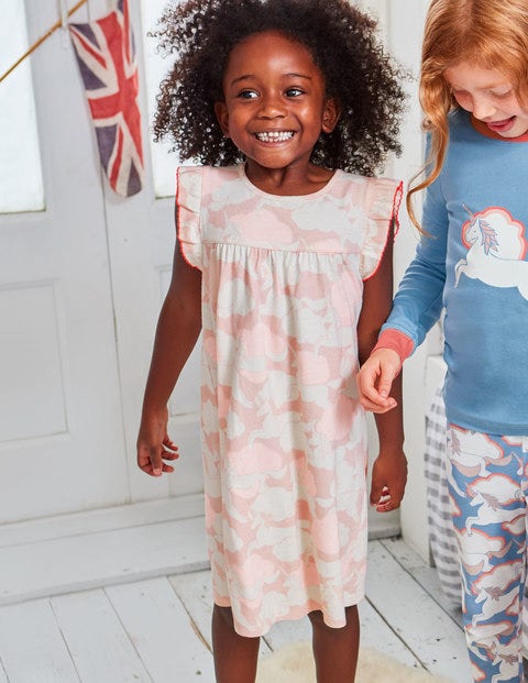 Cosy Long John Pyjamas - Light Blue Unicorn Sky Cosy Long John Pyjamas - Light Blue Unicorn Sky