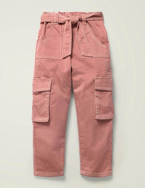 Cargo Trousers - Dusky Rose Pink Cargo Trousers - Dusky Rose Pink