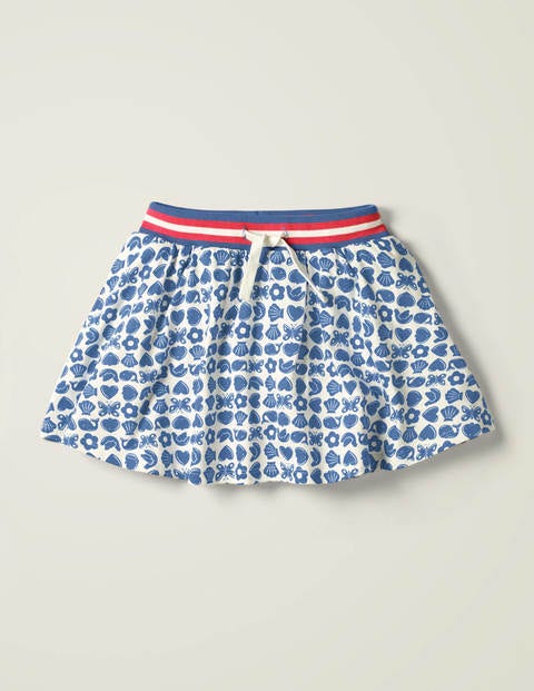 Jersey Skort - Sky Blue Maritime Geo Jersey Skort - Sky Blue Maritime Geo