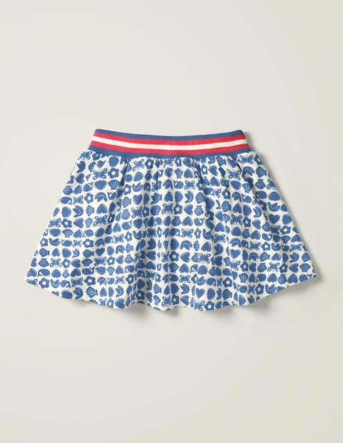 Jersey Skort - Sky Blue Maritime Geo Jersey Skort - Sky Blue Maritime Geo