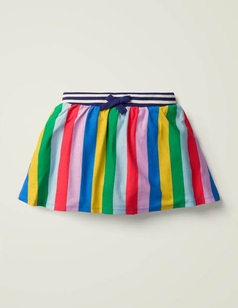 Jupe-short en jersey - Rayé arc-en-ciel multi Jupe-short en jersey - Rayé arc-en-ciel multi