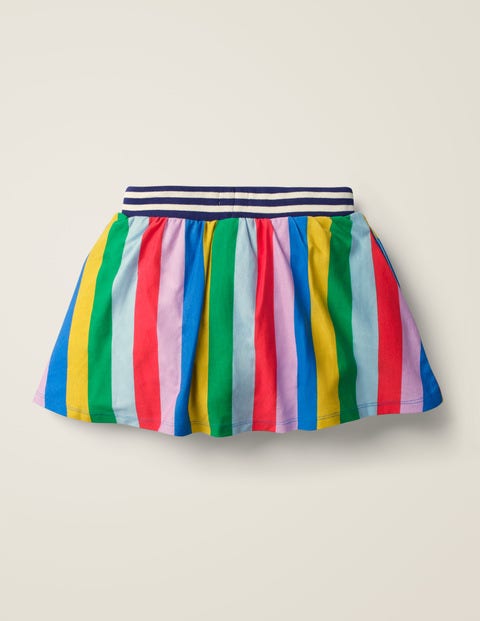 Jupe-short en jersey - Rayé arc-en-ciel multi Jupe-short en jersey - Rayé arc-en-ciel multi