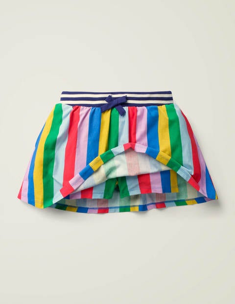 Jupe-short en jersey - Rayé arc-en-ciel multi Jupe-short en jersey - Rayé arc-en-ciel multi