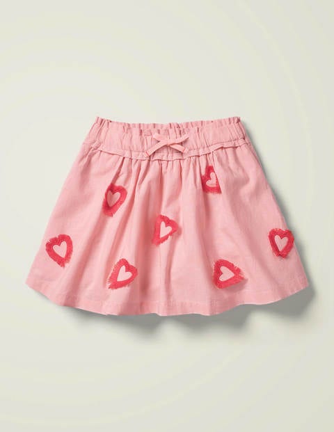 Heart Fringe Detail Skirt - Boto Pink Hearts Heart Fringe Detail Skirt - Boto Pink Hearts