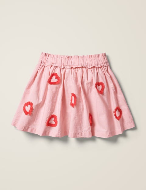 Heart Fringe Detail Skirt - Boto Pink Hearts Heart Fringe Detail Skirt - Boto Pink Hearts