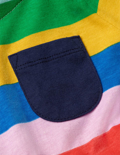 Witziges Jerseykleid - Bunt/Regenbogen, Gestreift Witziges Jerseykleid - Bunt/Regenbogen, Gestreift