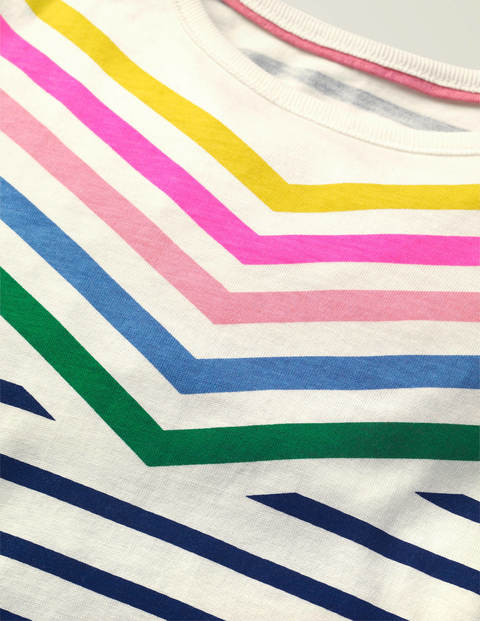 Gestreiftes Jerseykleid - Regenbogen, Zickzack/Gestreift Gestreiftes Jerseykleid - Regenbogen, Zickzack/Gestreift