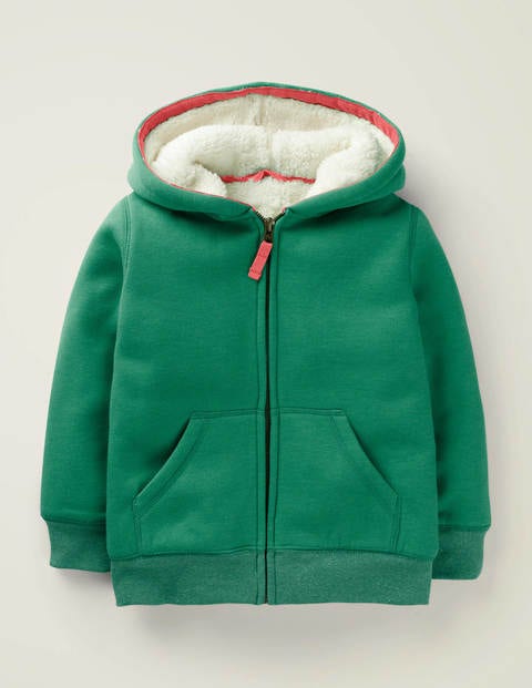 Hoodie Mit Kuscheligem Futter - Paradiesgrün Hoodie Mit Kuscheligem Futter - Paradiesgrün