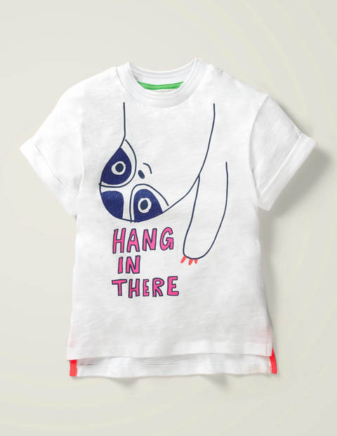 Fun Logo T-Shirt - White Hanging Sloth Fun Logo T-Shirt - White Hanging Sloth