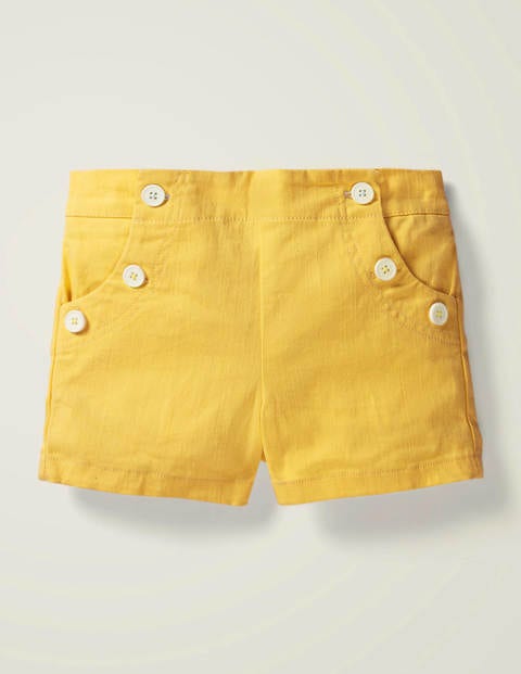 Matrosenshorts Mit Knopfverschluss Vorne - Narzissengelb Matrosenshorts Mit Knopfverschluss Vorne - Narzissengelb