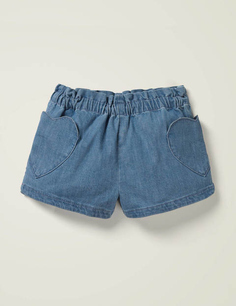 Shorts mit Herztaschen - Denim Shorts mit Herztaschen - Denim