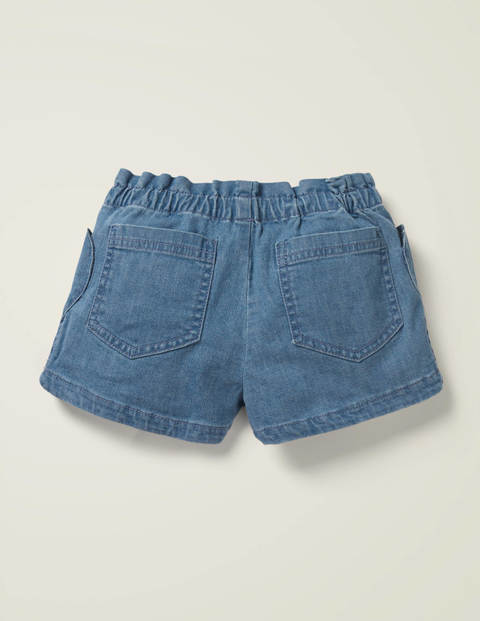 Shorts mit Herztaschen - Denim Shorts mit Herztaschen - Denim