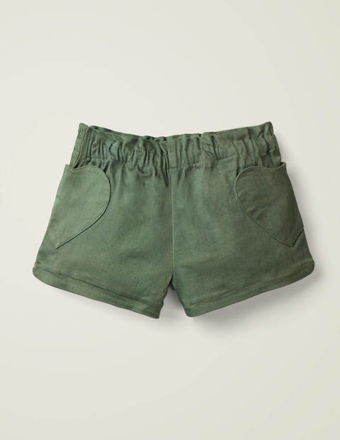 Heart Pocket Shorts - Herb Green Heart Pocket Shorts - Herb Green