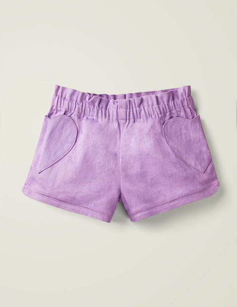 Heart Pocket Shorts - Cool Violet Purple Heart Pocket Shorts - Cool Violet Purple