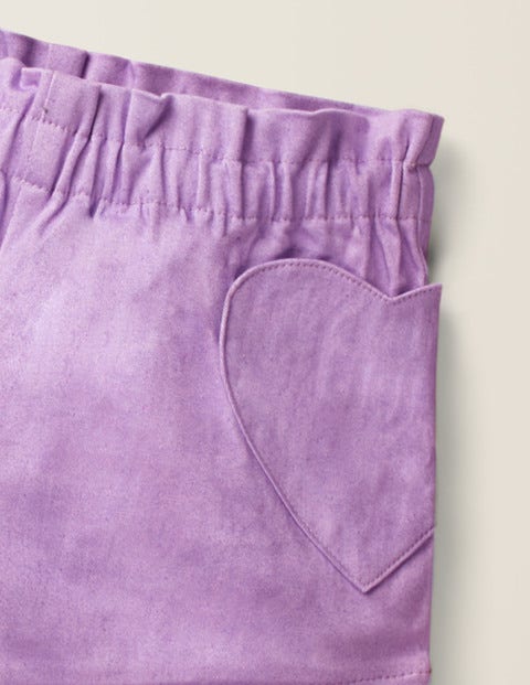 Heart Pocket Shorts - Cool Violet Purple Heart Pocket Shorts - Cool Violet Purple
