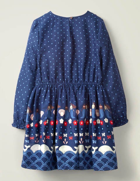 Maritime Printed Dress - College Navy Mermaid Maritime Printed Dress - College Navy Mermaid