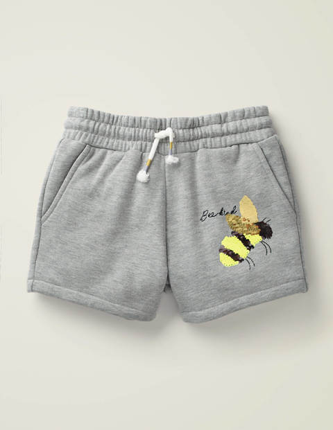 Sequin Colour-change Shorts - Grey Marl Bee Sequin Colour-change Shorts - Grey Marl Bee