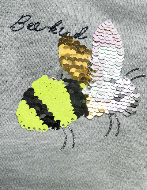 Sequin Colour-change Shorts - Grey Marl Bee Sequin Colour-change Shorts - Grey Marl Bee