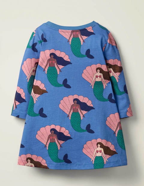 Printed Tunic - Sky Blue Mermaid Friends Printed Tunic - Sky Blue Mermaid Friends