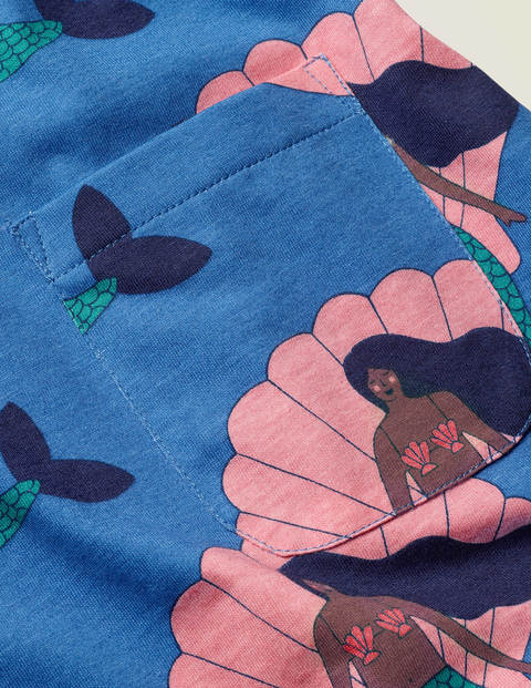 Printed Tunic - Sky Blue Mermaid Friends Printed Tunic - Sky Blue Mermaid Friends