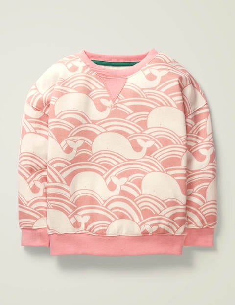 Snuggly Whale Sweatshirt - Boto Pink Whale Wave Snuggly Whale Sweatshirt - Boto Pink Whale Wave